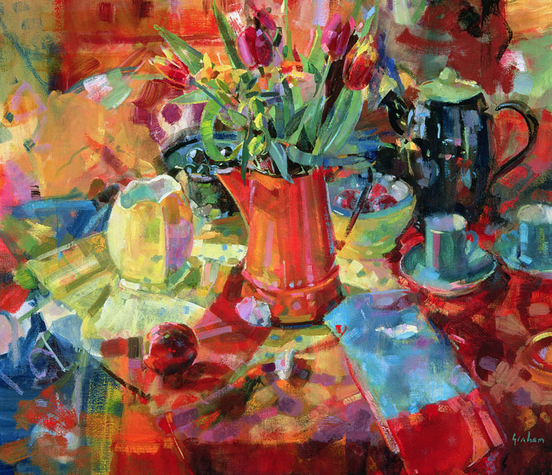 Sienna Bouquet (oil on canvas)  from Peter  Graham