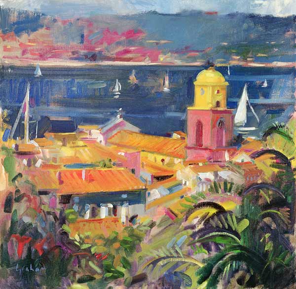 St Tropez Sailing, 2002 (oil on canvas)  from Peter  Graham