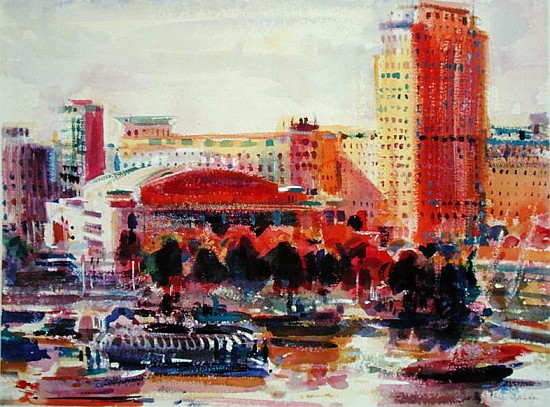 The South Bank, 2002 (w/c on paper)  from Peter  Graham