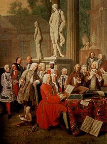 Court concert in Ismaning detail from Peter Jakob Horemans