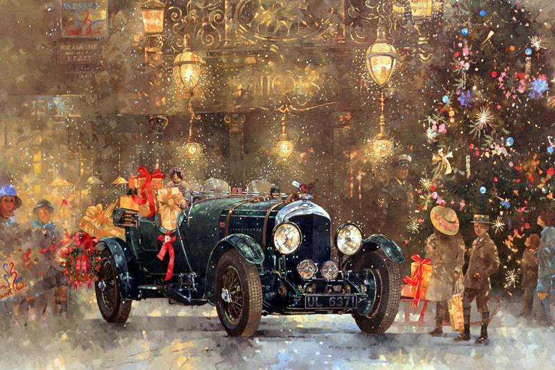 Christmas Bentley (oil on canvas)  from Peter  Miller