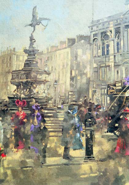 Piccadilly Circus c.1890, 1992 (oil on canvas)  from Peter  Miller
