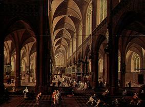 (the inside of the cathedral of Antwerp fray out staffage for Francken III of). from Peter Neefs the Elder