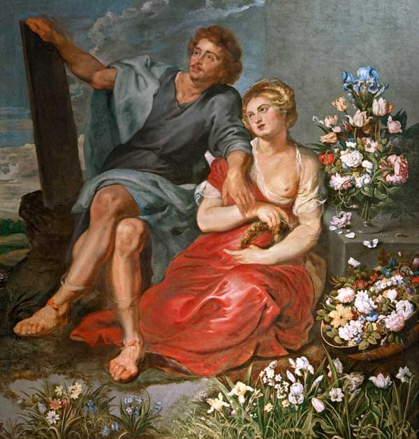 Pausias und Glycera / Rubens u. O.Beert from Peter Paul Rubens