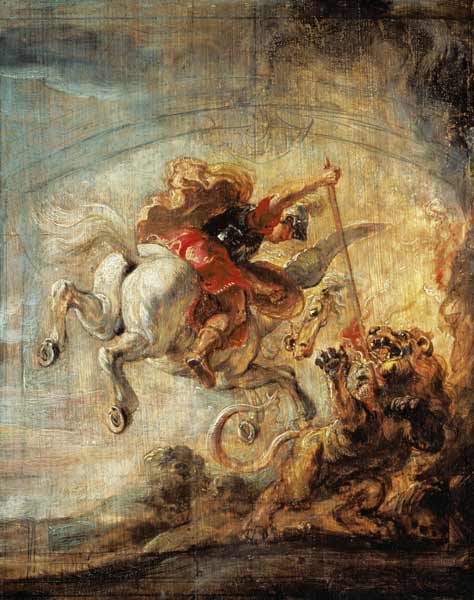 Bellerophon Riding Pegasus Fighting the Chimaera from Peter Paul Rubens