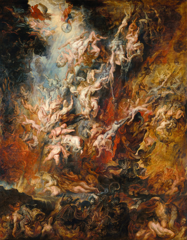The hell fall of the damned from Peter Paul Rubens