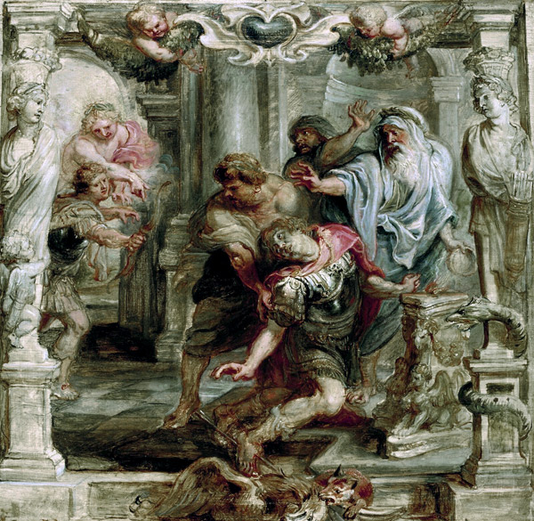 The death of Achilles from Peter Paul Rubens