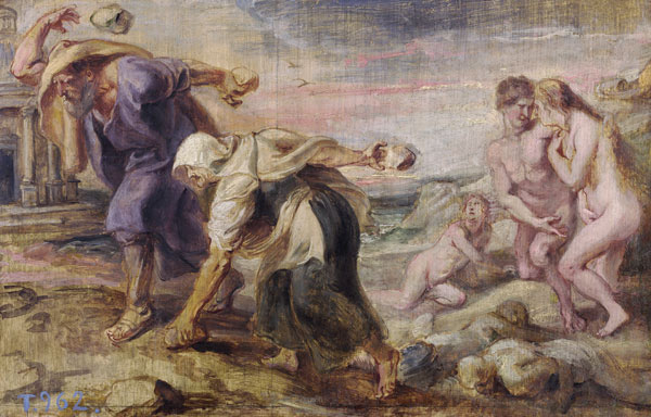 Deucalion and Pyrrha from Peter Paul Rubens