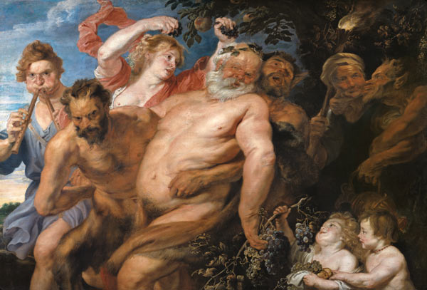 Drunken Silenus Supported by Satyrs from Peter Paul Rubens