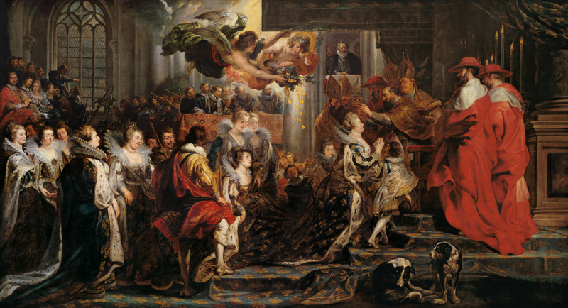 The Coronation of Marie de Medici (1573-1642) at St. Denis, 13th May 1610 from Peter Paul Rubens