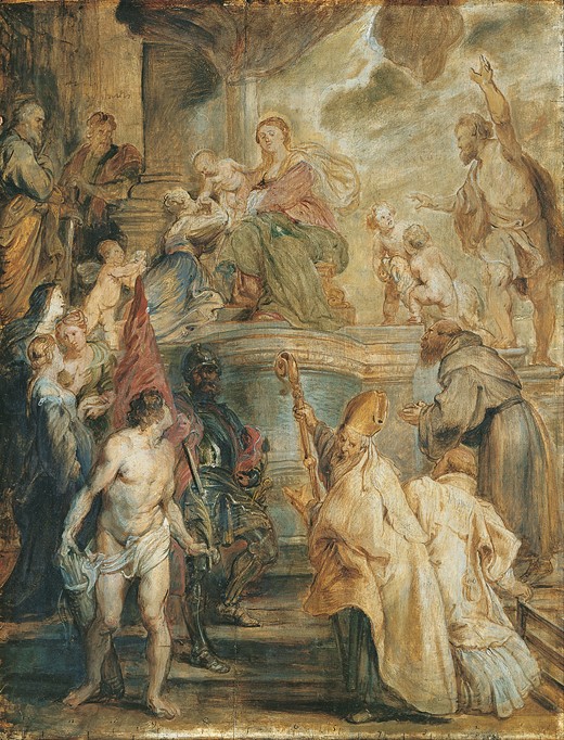 The Mystical Marriage of Saint Catherine from Peter Paul Rubens
