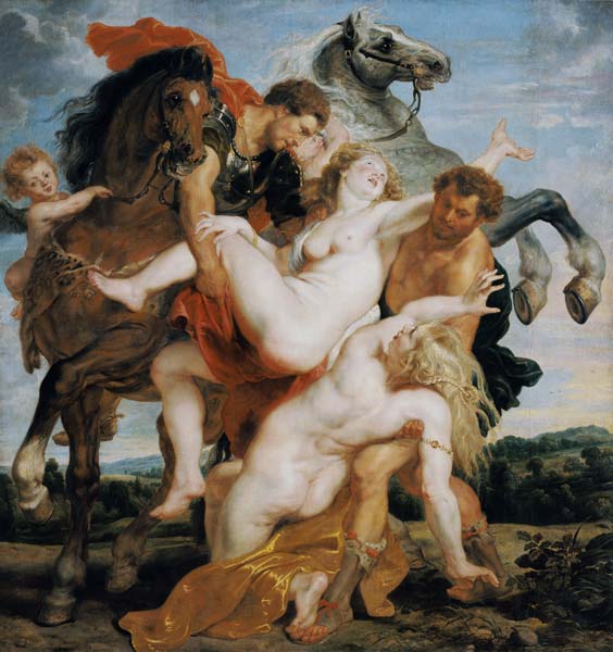 Rape of the Daughters of Leucippus from Peter Paul Rubens
