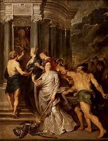 Medici cycle: The peace agreement of village green, 16-8-1620 from Peter Paul Rubens