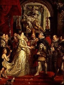 Medici cycle: The wedding by Prokuration, 5,10.1600 from Peter Paul Rubens