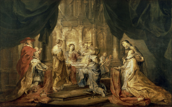 P.P.Rubens, Maria erscheint Ildefonso from Peter Paul Rubens