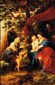 The Holy Family under the apple tree. A former wing outside's d.Ildefonso altar