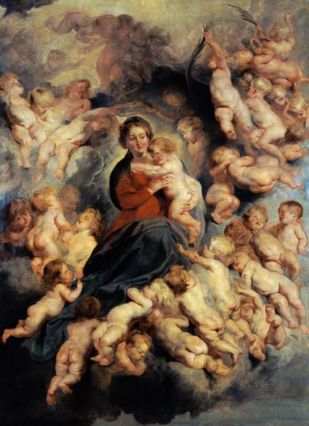 The Virgin and Child surrounded the Holy Innocents or, The Virgin with Angels from Peter Paul Rubens