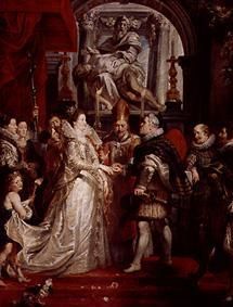 The temporary wedding Maria De'Medici with Heinrich IV. from Peter Paul Rubens