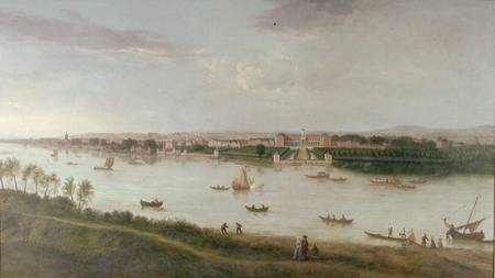 The Royal Hospital from the south bank of The River Thames from Peter Tillemans