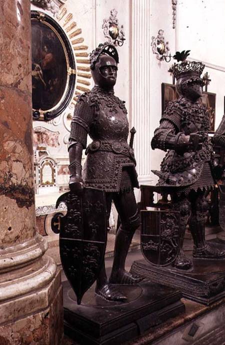 King Arthur, statue from the tomb of Maximilian I, Innsbruck from Peter Vischer