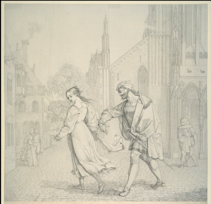 Scene upon Leaving the Church from Peter von Cornelius