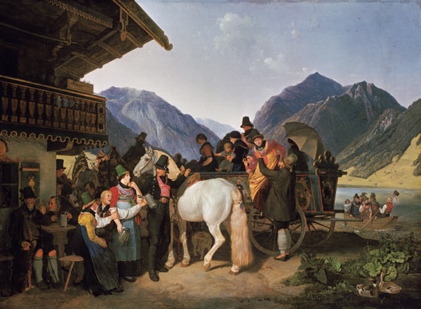 At the Leonhardi feast in Schliersee from Peter von Hess