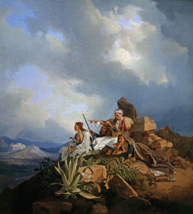 Armatoles near Athens from Peter von Hess