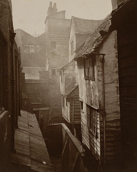 Cloth Fair, Smithfield c.1875 (b/w photo)  from Peter Henry Emerson