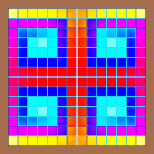 CROSSED SQUARES from  Peter Hugo  McClure