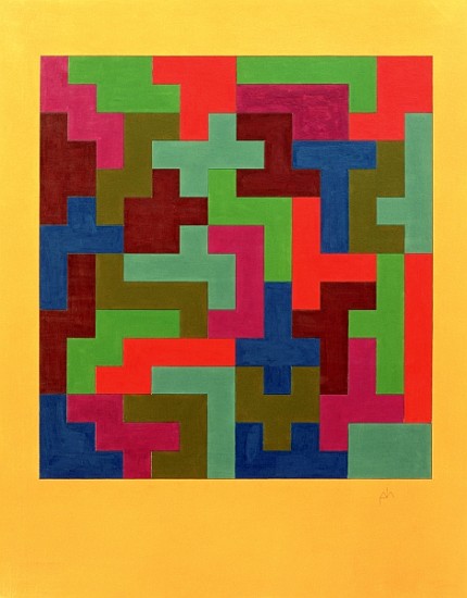 Puzzle II, 1988 (tempera on paper)  from  Peter Hugo  McClure