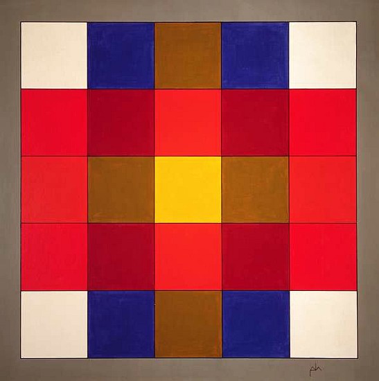 Subliminal Yellow Cross, 1986 (acrylic on wood)  from  Peter Hugo  McClure