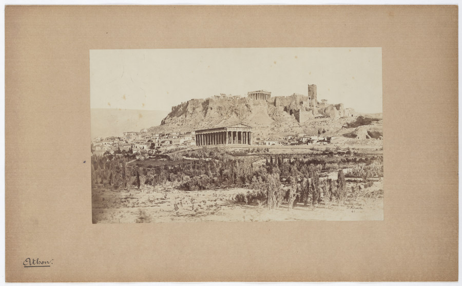 Athens: View of Theseion and Acropolis from Petros Moraites