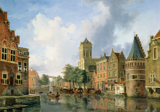 Amsterdam Street Scene from Petrus Beretta