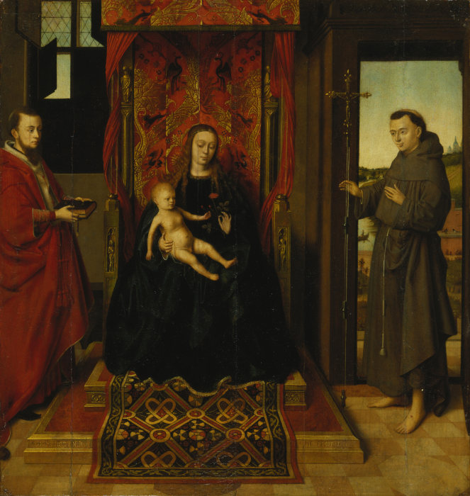Virgin and Child with Saints Jerome and Francis from Petrus Christus