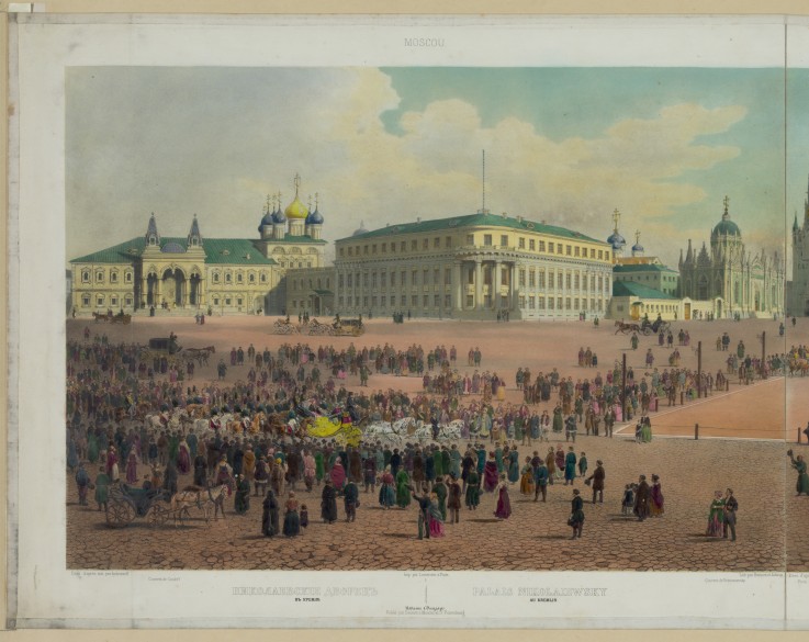 Nicholas Palace in the Moscow Kremlin (from a panoramic view of Moscow in 10 parts) from Philippe Benoist