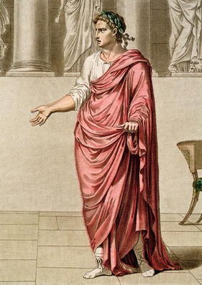 Titus, costume for 'Berenice' by Jean Racine, from Volume II of 'Research on the Costumes and Theatr from Philippe Chery