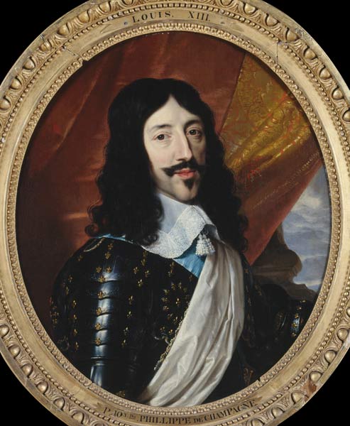 Louis XIII / Painting by Champaigne from Philippe de Champaigne