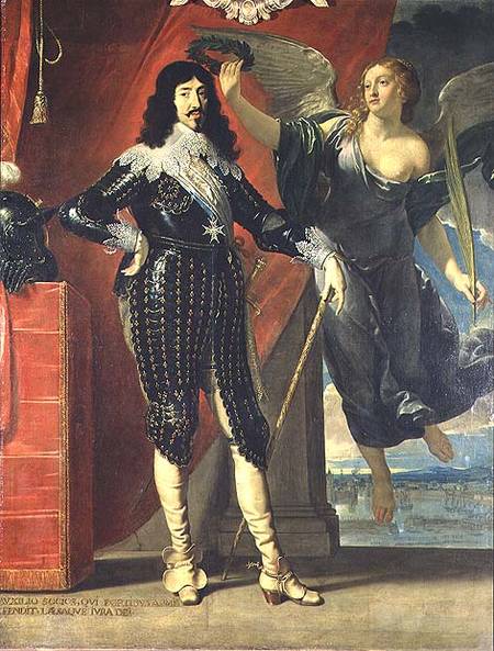 Louis XIII (1601-43) Crowned by Victory from Philippe de Champaigne