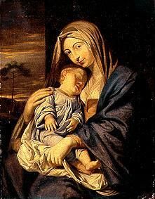 Madonna with child. from Philippe de Champaigne