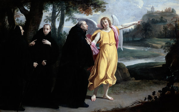 Scene from the Life of St. Benedict from Philippe de Champaigne
