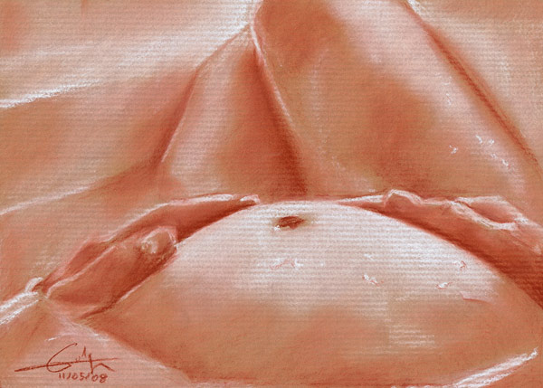 Femme enceinte dans le bain from Philippe Flohic
