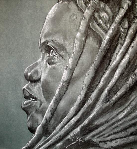 Femme Himba de profil from Philippe Flohic