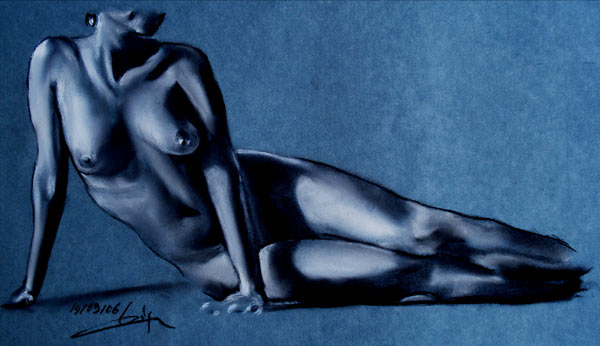 Femme nue au Sol 140906 from Philippe Flohic