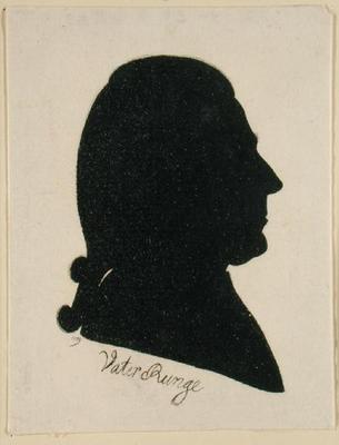 Daniel Nicolaus Runge (Father Runge), 1789 (Indian ink on paper) from Phillip Otto Runge