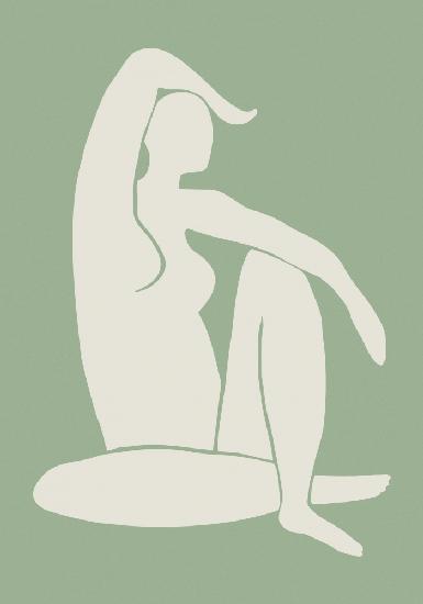 Figure Matisse Style Green