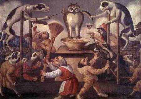 Temptation of the Owl from Pier Leone Ghezzi