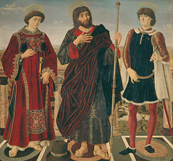 Altartafel mit drei Heiligen from Piero del Pollaiuolo