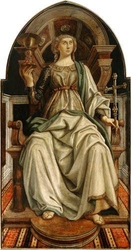 Faith, from a series of panels depicting the Virtues designed for the Council Chamber of the Merchan from Piero del Pollaiuolo