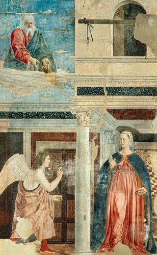 Annunciation, from the True Cross Cycle from Piero della Francesca