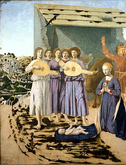 Nativity, 1470-75 (detail of 5240) from Piero della Francesca